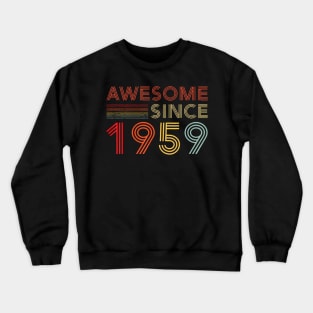 Turning Birthday Decorations Men 65th BDay 1959 Birthday Crewneck Sweatshirt